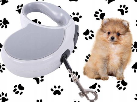 Smycz Automatyczna 5M Mocna Dla Psa Do 15Kg Z Blokadą Wytrzymała Długa - zdjęcie 2