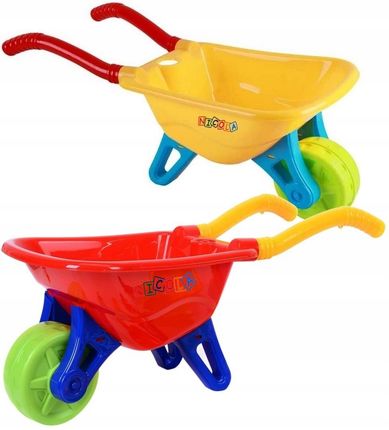 Nicola.Toys Zestaw Do Piasku Taczka Konewka Łopatka Grabki Wiaderko Foremki Betoniarka - zdjęcie 4