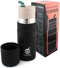 Zdjęcie GAUCHO CEBAR Yerbomox All-in-one naczynie, Termos ze stali nierdzewnej, Czarny, 500 ml - Czarne