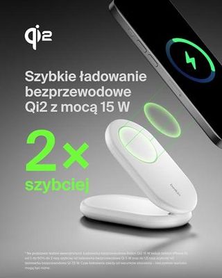 Belkin BoostCharge ładowarka Qi2 15W dla iPhone’a 16, 15, 14 - zdjęcie 5