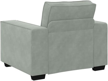vidaXL Sofa Fotel Jasnoszary 60cm Aksamit 4105000 - zdjęcie 2