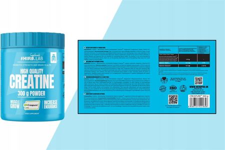 High Quality Creatine Creapure – 300g – Hiro.Lab - zdjęcie 3