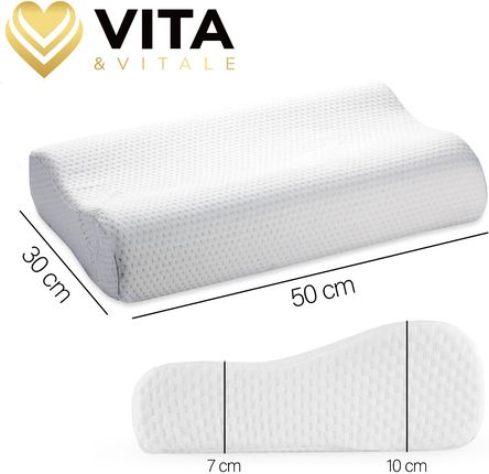 Poduszka Ortopedyczna Do Spania Pod Głowę Profilowana Memory Foam - zdjęcie 2