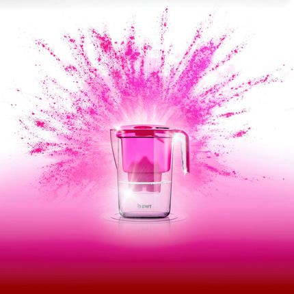 Dzbanek filtrujący Bwt Vida 2,6l Różowy + 3 Wkłady Magnezowe - zdjęcie 3