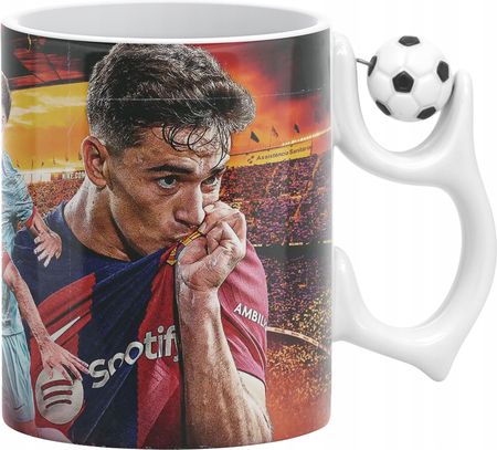Kubek Piłkarski Gavi Dla Fanów Barcelona Barca Dla Kibica (KUB330BALLWH) - zdjęcie 3