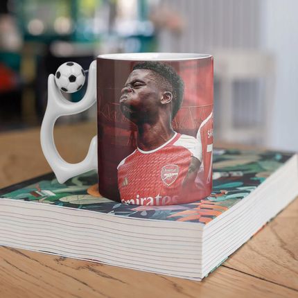 Kubek Piłkarski Gabriel Jesus Dla Fanów Arsenal Dla Kibica (KUB330BALLWH) - zdjęcie 3