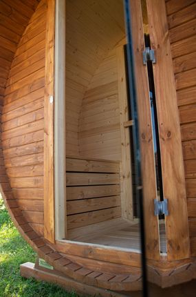Sauna Ogrodowa Beczka Z Przedpokojem 340сm - zdjęcie 5