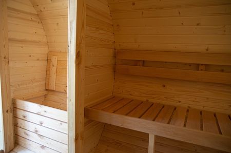 Sauna Ogrodowa Beczka Z Przedpokojem 340сm - zdjęcie 3
