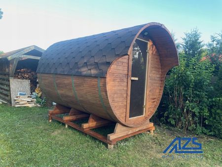Sauna Ogrodowa Beczka Z Przedpokojem 340сm - zdjęcie 2