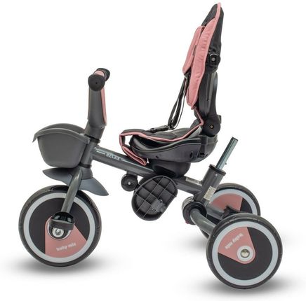 Baby Mix Relax 365 Dziecięcy Rowerek Trójkołowy Z Obrotowym Siedzeniem Pink - zdjęcie 3