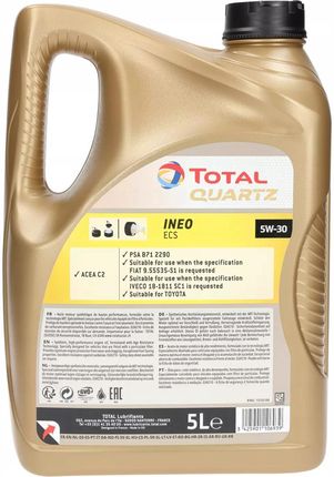 Totalenergies Total Quartz Ineo Ecs 5W30 5L - zdjęcie 2