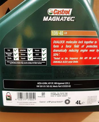 Castrol Magnatec A3/B4 10W-40 4L - zdjęcie 3