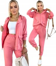 Dres damski Komplet Dresowy rozpinana bluza spodnie 40 42