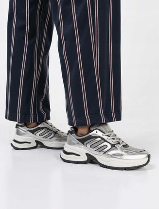 Damskie Sneakersy YNOVA BUTY SPORTOWE SREBRNE PLATFORMA 39 - zdjęcie 3