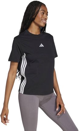Koszulka treningowa damska adidas ESSENTIALS 3-STRIPES czarna JD0846 - zdjęcie 3