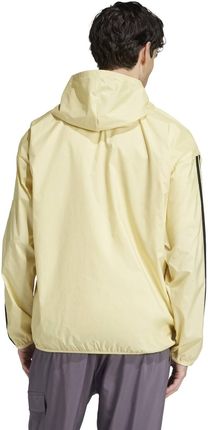 Kurtka wiatrówka męska adidas ESSENTIALS 3-STRIPES żółta IM7847 - zdjęcie 2