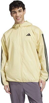Kurtka wiatrówka męska adidas ESSENTIALS 3-STRIPES żółta IM7847 - zdjęcie 3