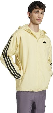 Kurtka wiatrówka męska adidas ESSENTIALS 3-STRIPES żółta IM7847 - zdjęcie 3