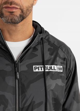 MĘSKA KURTKA PRZEJŚCIOWA PIT BULL WIATRÓWKA Z KAPTUREM LOGO KIESZENIE L - zdjęcie 2