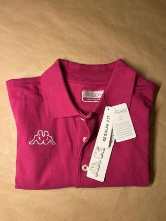 Koszulka Polo KAPPA różowa, M, bawełna - zdjęcie 2