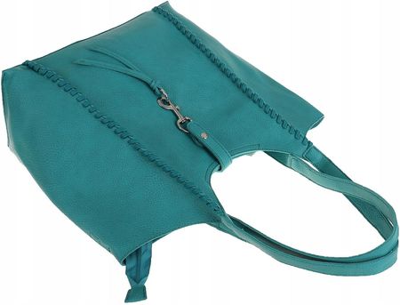 Paolo Bags Włoska Torebka Damska Shopper Listonoszka Worek L3025 Teal - zdjęcie 4