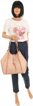 Paolo Bags Włoska Torebka Damska Shopper Listonoszka Worek L3025 Rose Gold - zdjęcie 5