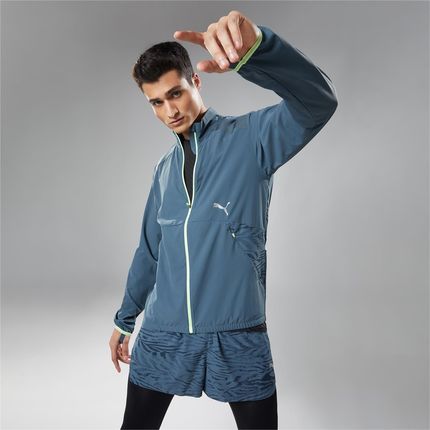 Kurtka męska Puma Run Ultraweave szara 52139742 - zdjęcie 2