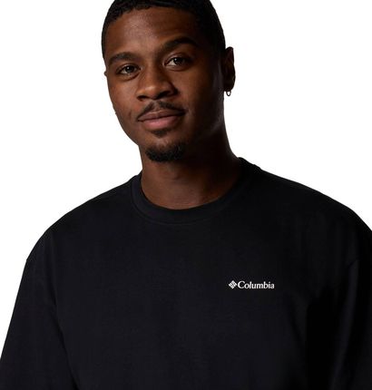 Koszulka męska Columbia BLACK BUTTE czarna 2071701014 - zdjęcie 2