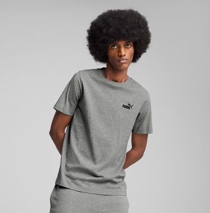 Koszulka męska Puma Ess Small No.1 Logo Tee szara 682534 03 - zdjęcie 3