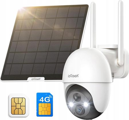 Iegeek Kamera Solarna Obrotowa Ip Smart Gsm 3G/4G Lte Sim 3Mpx Do Monitoringu 32Gb - zdjęcie 4