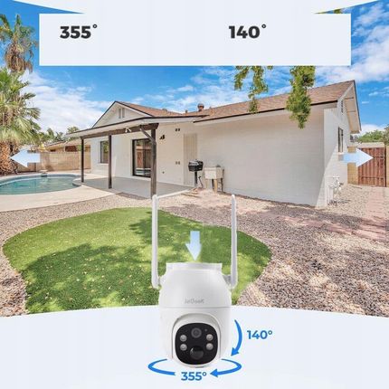 Iegeek Bezprzewodowa Zewnętrzna Kamera Monitorująca 4G Lte Z Kartą Sim, 2K 3Mp - zdjęcie 6