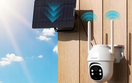 Iegeek Bezprzewodowa Zewnętrzna Kamera Monitorująca 4G Lte Z Kartą Sim, 2K 3Mp - zdjęcie 3