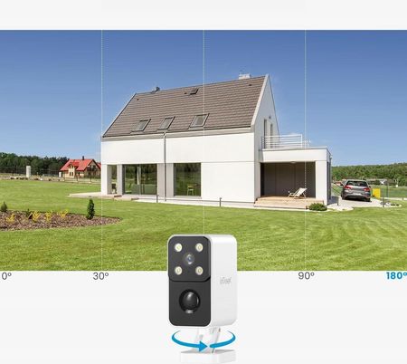 Iegeek Kamery Bezpieczeństwa 2K 3Mp Wi-Fi Zewnętrzne Wodoodporne Bezprzewodowe - zdjęcie 2