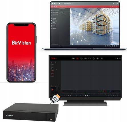 Blow Rejestrator Monitoringu Analogowy Do 16 Kamer Hybryda 16*Ip 5In1 Xvr - zdjęcie 3