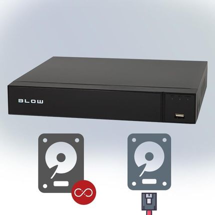 Blow Rejestrator Monitoringu Analogowy Do 16 Kamer Hybryda 16*Ip 5In1 Xvr - zdjęcie 2