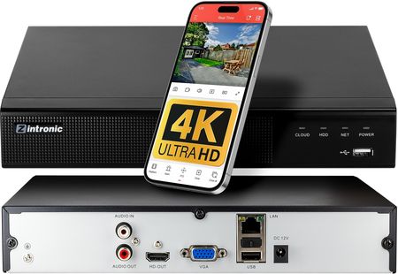 Zintronic Zestaw Monitorungu 4X Kamera Zewnętrzna Tubowa Ip Wifi 8Mp - zdjęcie 6