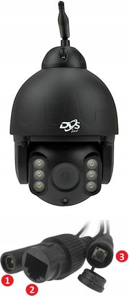 Dvs Czarna Kamera Obrotowa Ip Wifi 4K 8Mpx Sony, 8X Zoom, Autotracking, Ip66 - zdjęcie 2