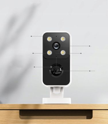 Iegeek Kamera Bezpieczeństwa 2K Wi-Fi 3 Mp, Zewnętrzna Wodoodporna Kamera - zdjęcie 5
