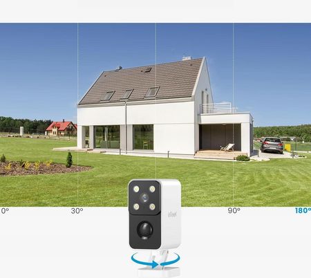 Iegeek Kamera Bezpieczeństwa 2K Wi-Fi 3 Mp, Zewnętrzna Wodoodporna Kamera - zdjęcie 6
