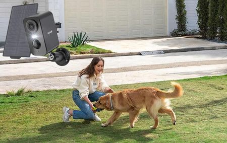 Iegeek Kamera Solarna Zewnętrzna Bezprzewodowa Ip Smart Wifi 2K 3Mpx Full Hd - zdjęcie 4