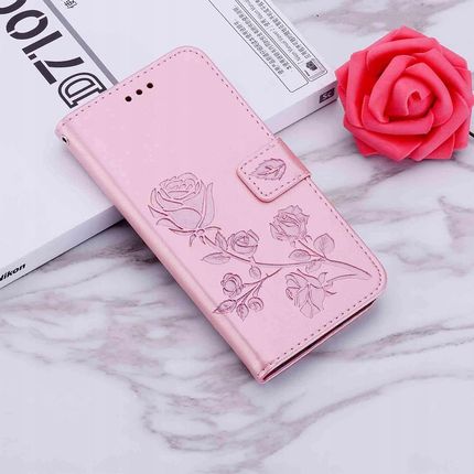 Etui Portfel Plecki Samsung Galaxy S24 Ultra – Róża Skóra Pu Różowe Złoto - zdjęcie 4