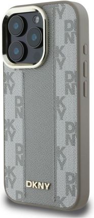 Dkny Etui Checkered Pattern Magsafe Do Iphone 16 Pro Max Beżowy - zdjęcie 5