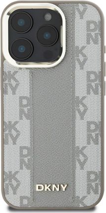 Dkny Etui Checkered Pattern Magsafe Do Iphone 16 Pro Max Beżowy - zdjęcie 4