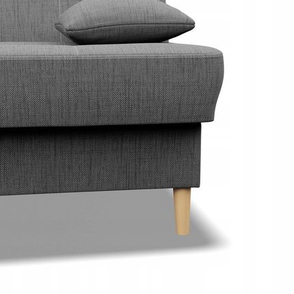WERSALKA AVENTO Rozkładana z Funkcja Spania Kanapa Sofa WYGODNA JASNY SZARY - zdjęcie 5