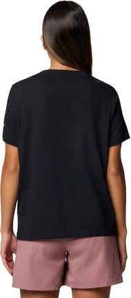 Koszulka damska - t-shirt Columbia Rolling Bend Graphic SS Tee 2120021011 Czarny - zdjęcie 2