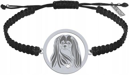 Mejk Jewellery Bransoletka Srebrna z psem Phalene 925 Prezent Biżuteria Makrama GRAWER - zdjęcie 3