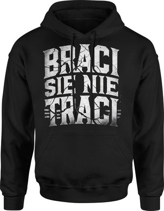 Braci się nie traci Męska bluza z kapturem (XXL, Czerwony) - zdjęcie 2