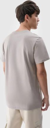 Koszulka Męska 4F T-shirt Sportowy Podkoszulek Bawełniany S25T2074 - zdjęcie 4