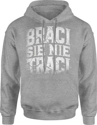 Braci się nie traci Męska bluza z kapturem (L, Czerwony) - zdjęcie 2