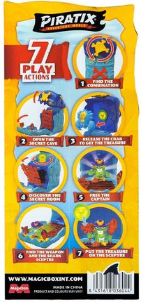 Magic Box Piratix Zestaw Secret Cave Shark Figurka Captain Hunter - zdjęcie 3